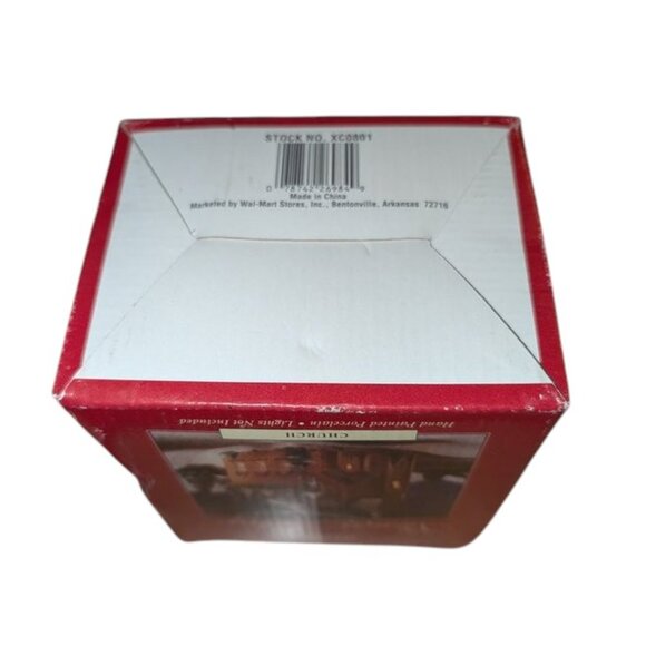 Holiday Time 1991 Vintage Village Church Hand Painted Porcelain Building Mini - Picture 12 of 12